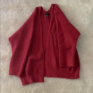 Burgundy cardigan